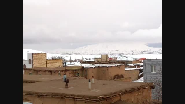 نمای زمستان روستای چالهما