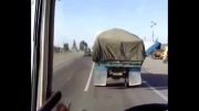 چپ کردن وحشتناک کامیون در ایران!!