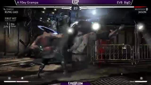 AF0xyGrampa (Kung Lao) vs EVB Big D (Jason) - MKX