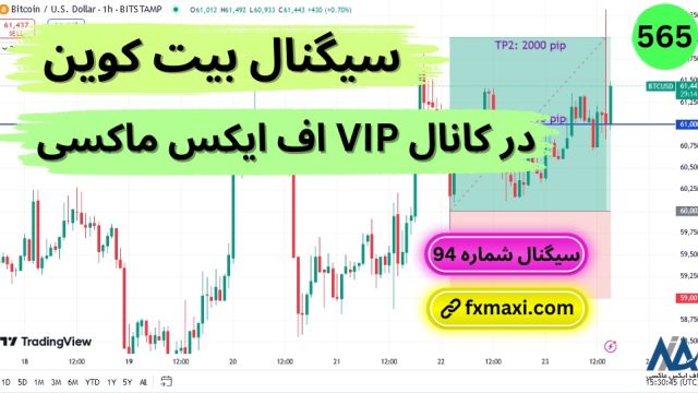 سیگنال بیت کوین – سیگنال رایگان BTC با سود 2000 پیپ | ویدئو شماره 565