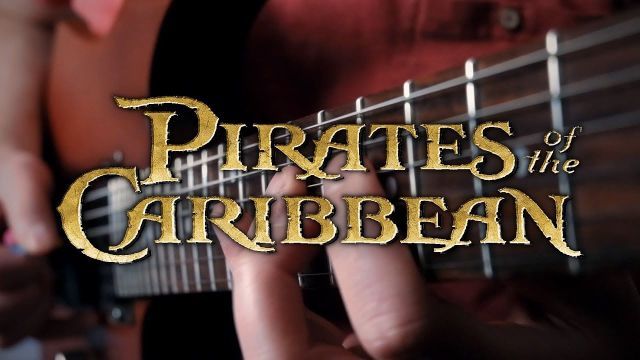 آموزش آهنگ دزدان دریایی کارائیب روی گیتار (ساده)