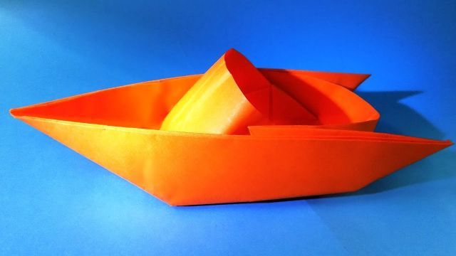 آموزش ساخت اوریگامی قایق کاغذی