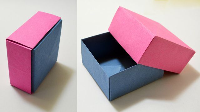 جعبه هدیه اوریگامی با روکش زیبا و آسان