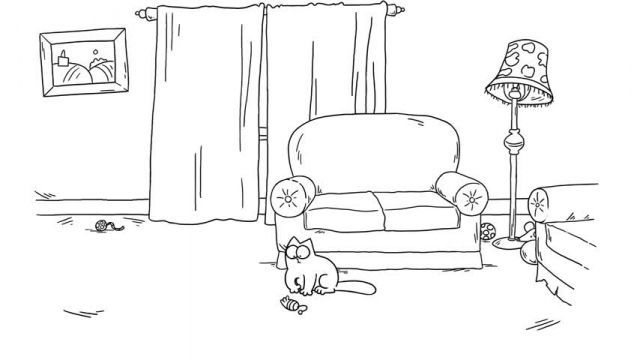 دانلود کارتون گربه سایمون (Simon’s Cat) - لیزر اسباب بازی