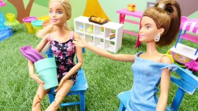 فیلم آموزش ایده های خلاقانه برای عروسک باربی - بستنی خوردن 