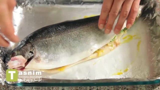 آموزش آسان ماهی شکم پر لذیذ با روش ساده 