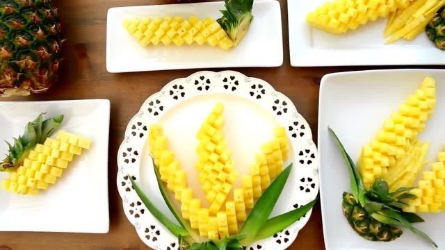  آموزش میوه آرایی و دیزاین متفاوت با آناناس 