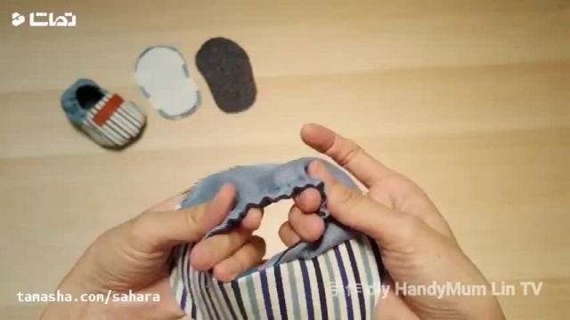آموزش دوخت کفش پارچه ای برای نوزاد (با روش آسان )
