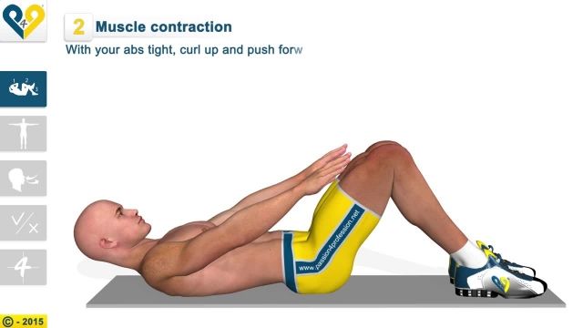 آموزش حرکات ورزشی برای تقویت ماهیچه های شکم (آسان)