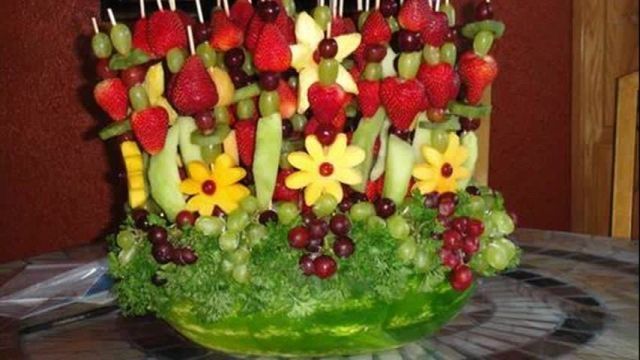 آموزش  چند مدل میوه آرایی برای مهمانی 