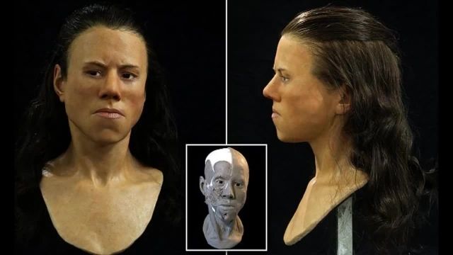 چهره بازسازی شده دختر نوجوان در  9000 سال پیش
