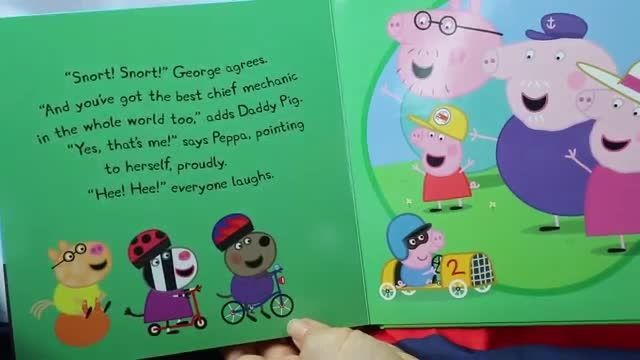 دانلود رایگان کتاب داستان تصویری کودک |  Peppa Pig George's Racing Car Bedtime
