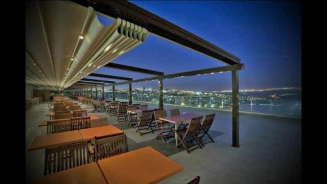 پوشش سقف ریموتی رستوران-سقف کششی گیربکسی کافی شاپ 09300093934
