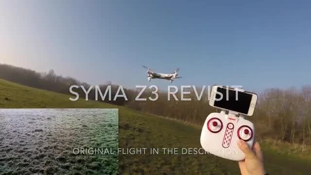 پرواز کوادکوپتر تاشو syma z3/ایستگاه پرواز