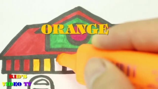 آموزش نقاشی به کودکان - طراحی خانه دو طبقه 