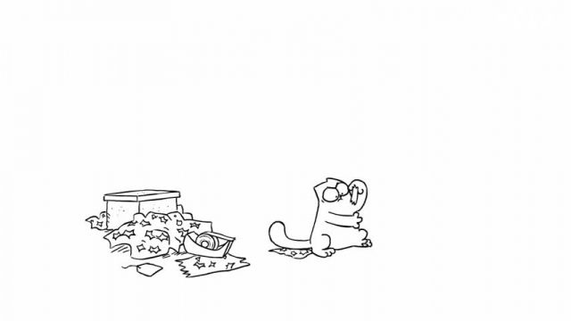 دانلود کارتون گربه سایمون (Simon’s Cat) - چسب نواری