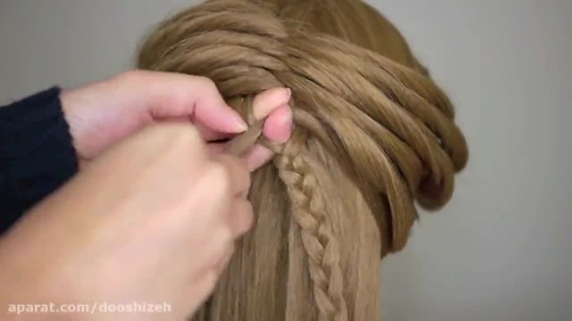 کلیپ آموزشی شینیون - بافتن مو به روش ساده