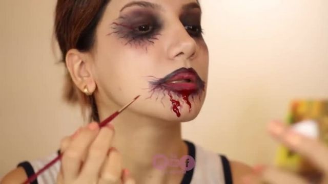 کلیپ آموزشی آرایش - Halloween Makeup