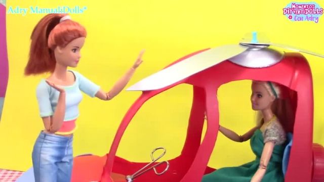 فیلم آموزش ایده های خلاقانه برای ساخت هلیکوپتر برای عروسک باربی