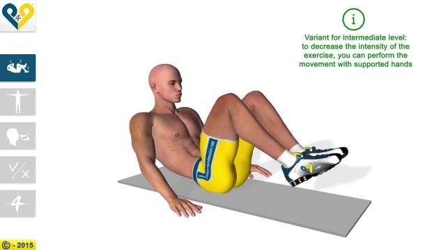 فیلم آموزش حرکات بدنسازی - شکم خود را بگیرید و با زانو به قفسه سینه بزنید