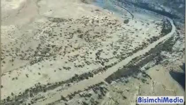 امدادرسانی هوایی به سیل‌زدگان استان سیستان و بلوچستان توسط نیروی دریایی سپاه