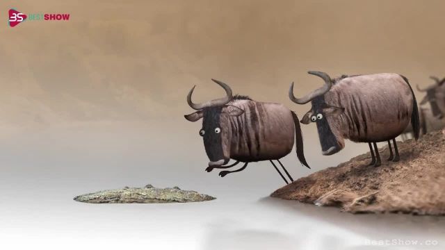 دانلود انیمیشن کوتاه مفهومی گوزن یالدار (Wildebeest) با کیفیت بالا 