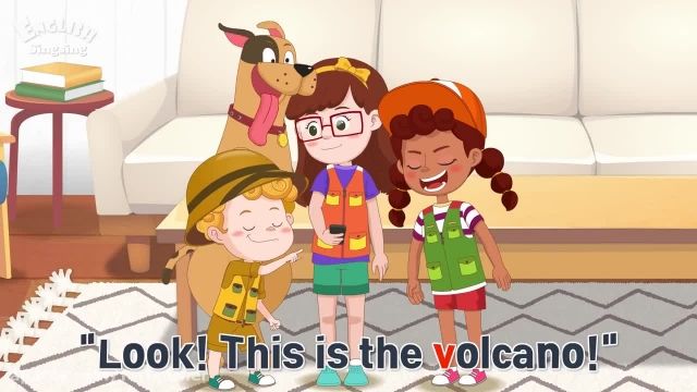 دانلود انیمیشن موزیکال آموزش زبان انگلیسی به کودکان - قسمت حرف V