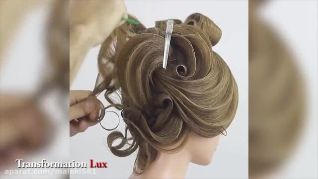 کلیپ آموزشی شینیون - فر کردن موهای سر