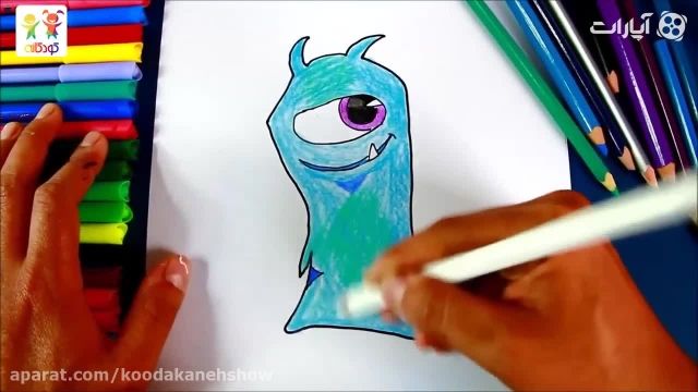 دانلود آموزش نقاشی کودکانه با زبان فارسی - چیلر تک چشم
