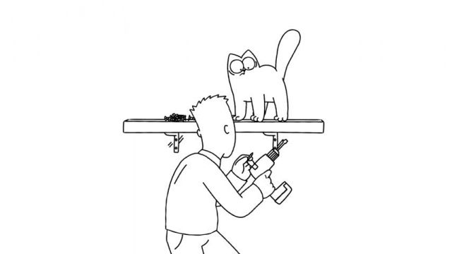 دانلود کارتون گربه سایمون (Simon’s Cat) - طراحی دکور