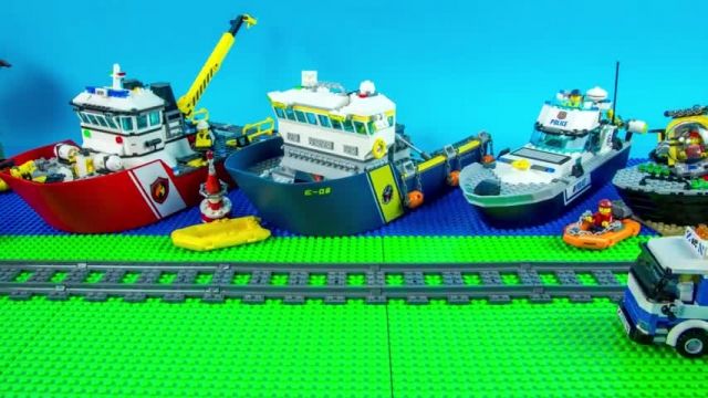 آموزش لگو اسباب بازی (LEGO Money Fail Police Excavator Transport)