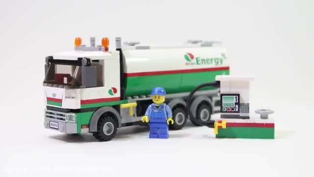 آموزش لگو بازی - ساخت ماشین حمل بنزین جایگاه سوخت 60016