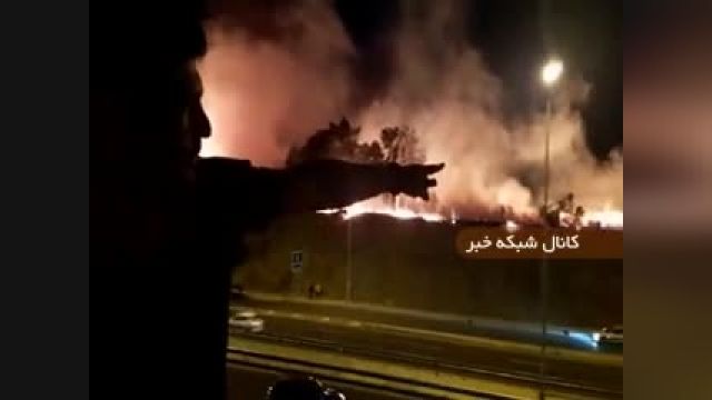 روایت شاهدان از وقوع آتش سوزی در پارک چیتگر تهران