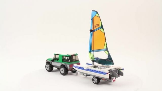 آموزش اسباب بازی های فکری لگو (Lego City 60149 4x4 with Catamaran)
