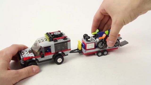 آموزش ساخت و ساز لگو (Lego City 4433 Dirt Bike Transporter)