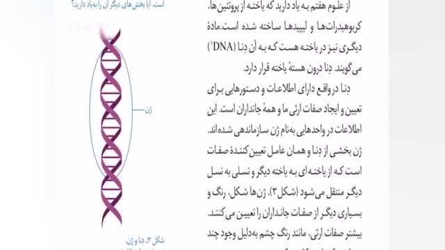 آموزش رایگان زیست شناسی هشتم فصل هفتم قسمت اول