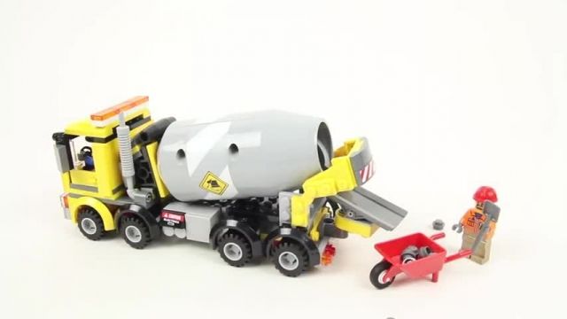 آموزش ساخت و ساز لگو (Lego City 60018 Cement Mixer)