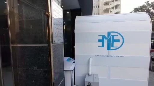 تونل ضدعفونی کننده ازن در بیمارستان بانک ملی
