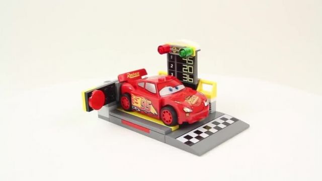 آموزش بازی با اسباب بازی های لگو Lego Junior 10730 Lightning McQueen Speed Launc