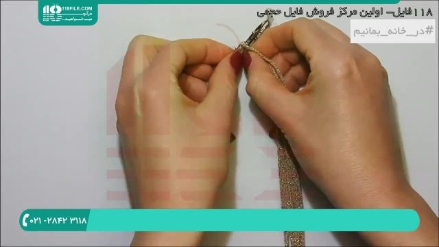 بافت کیف و بند کیف با نخ مکرومه