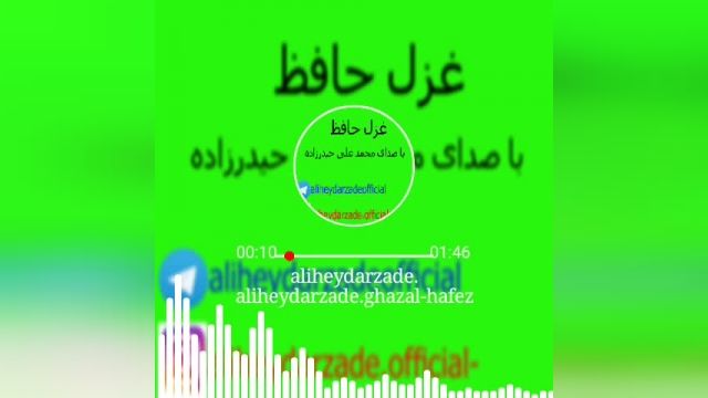 دکلمه جدید بنام غزل حافظ با صدای محمد علی حیدرزاده