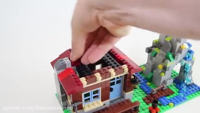 آموزش ساخت یک خانه و تپه با لگو (Lego Creator 31025)