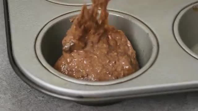 آموزش آشپزی - مافین شکلاتی کره بادام زمینی سالم و خوشمزه