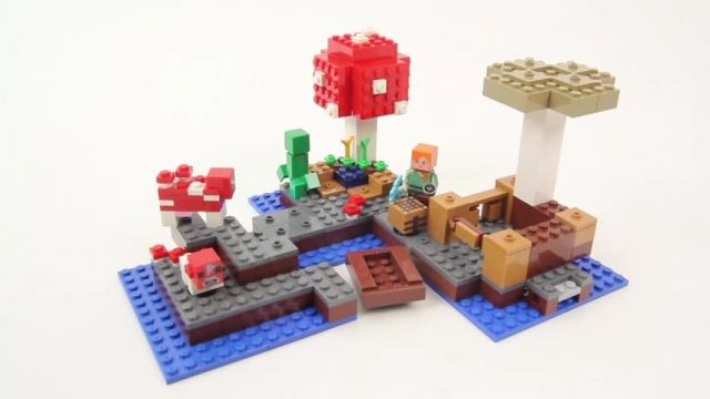 آموزش اسباب بازی های لگو (Lego Minecraft 21129 The Mushroom Island)