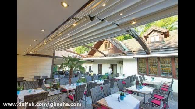 پوشش بازشو رستوران عربی-سقف تمام برقی تالار عروسی-پوشش کنترلی باغ رستوران/
