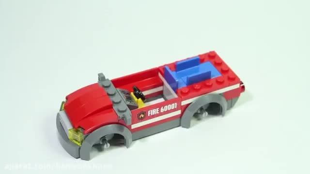 آموزش لگو بازی - ساخت یک ماشین آتشنشانی کوچک 60001