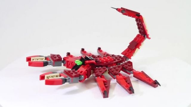 آموزش لگو و ساخت و ساز (Lego Creator 31032 Red Creatures)
