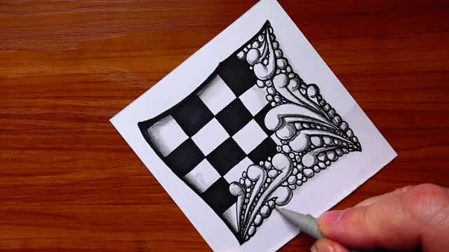 فیلم آموزش نقاشی سه بعدی با مداد - آموزش گام به گام الگوها