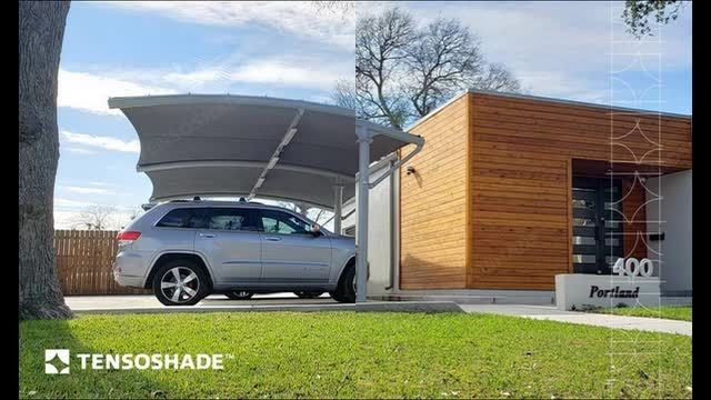 سایبان چادری پارکینگ - سقف برقی پارکینگ - سقف متحرک پارکینگ - پوشش چادری پارکینگ