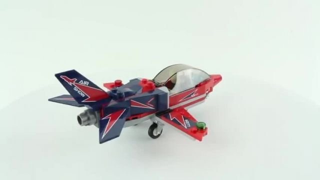 آموزش لگو اسباب بازی (Lego City 60177 Airshow Jet)
